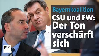 CSU und Freie Wähler Konkurrierende Koalitionäre  Kontrovers  BR24 [upl. by Oznol]