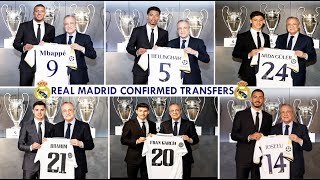 REAL MADRID 🤍 CONFIRMED TRANSFERS SUMMER 2023 ✅ MbappeBellinghamArda GülerJoseluBrahim Díaz  🤍 [upl. by Merton]