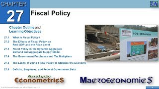 Macroeconomics  Chapter 27 Fiscal Policy [upl. by Nytsirk]