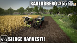 Chopping Corn For Silage Harvesting Canola amp Oats  Ravensberg 55 Farming Simulator 19 Timelapse [upl. by Hanselka963]