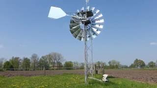 Windmill water pump Home made V12 [upl. by Azyl]