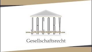 Gesellschaftsrecht 034054 Geschäftsführung und Vertretung Vorschau [upl. by Bergess]