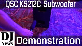 QSC KS212C DJ Subwoofer With Cardioid Bass Directional Pattern  Disc Jockey News [upl. by Nylhsa]