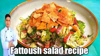 Fattoush salad recipe Fattoush salad Arabicfattoush salad dressing [upl. by Ann]