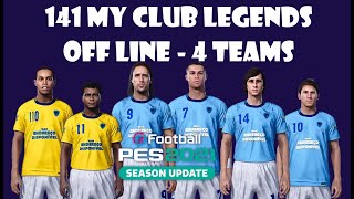 My Club Legends Offline PS4 DLC 70  TEAM 1 Efootball PES 2021 [upl. by Leesa801]