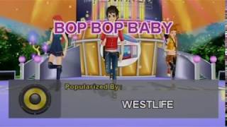 WESTLIFE  BOP BOP BABY 5944 VIDEOKE KARAOKE Platinum Piano Sd40 [upl. by Nert]