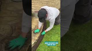 Mesmerising Lawn Edging Watch The Magic Unfold lawn lawnedging nature garden lawncare edge [upl. by Shulins785]