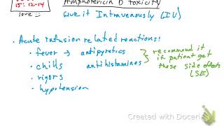 Amphotericin B Toxicity [upl. by Nhguaved]