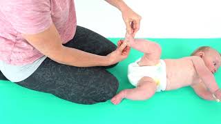 Baby Development  Talipes  MidFoot Stretch [upl. by Hareehahs]