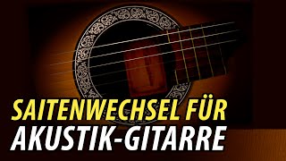 Gitarre Saiten Aufziehen amp Wechseln Lehrvideo [upl. by Ayinat]