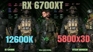 i5 12600k vs Ryzen 5800x3d 6700xt [upl. by Volny]