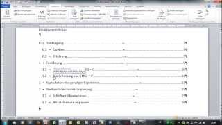 Word  Inhaltsverzeichnis erzeugen und anpassen  Große Dokumente [upl. by Sirron734]
