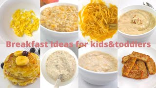 8 Breakfast recipes for babies kids and toddlers 6month3year  weight gaining recipes for babies [upl. by Labaw871]