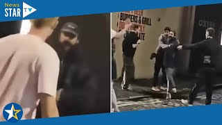 Shia LaBeouf seen taunting Edinburgh pubgoers and looks ready to fight in shock video [upl. by Kazimir]