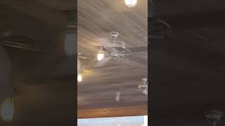 Harbor Breeze ClassicCalera II ceiling fans at a Restaurant in Florida [upl. by Suiluj]