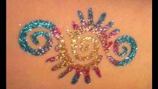 How to Do Glitter Tattoos Tutorial [upl. by Chane474]