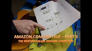 MINSINE TELECASTER GUITAR  PART 5  THE MAJOR REWORK DONE [upl. by Osnofledi698]