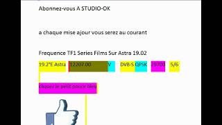 Frequence TF1 Series Films Sur Astra 19 02 [upl. by Benco]