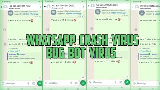 😈bug bot virus  WhatsApp virus  WhatsApp creation virus  powerful bot😈 [upl. by Ecidnac]