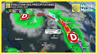 Jusquà 150 mm dans ces régions du Québec  les quantités revues à la hausse [upl. by Hanover]