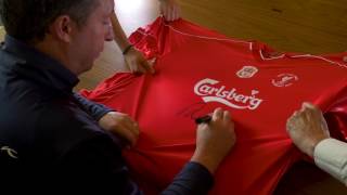 Robbie Fowler  Exclusive Signing  Exclusive Memorabilia [upl. by Mccourt]