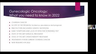 Gynecologic Oncology What You Need to Know in 2022 [upl. by Pliske]