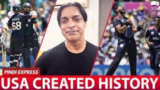 USA Created History  Embarrassing Loss For Pakistan  T20WorldCup  USAvPAK  Shoaib Akhtar [upl. by Gnes]