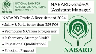 NABARD Grade A 2024  Eligibility  Career Growth  Salary  Perks  Exam Pattern  All Explained [upl. by Nodarb]