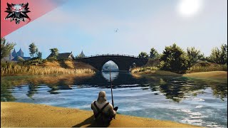 The Witcher 3  Relaxing Sountrack and Ambience  Geralt Fishing Outside Novigrad [upl. by Tterab]