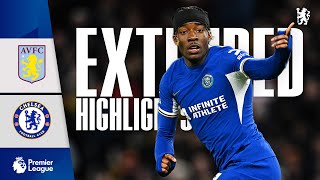 Aston Villa 22 Chelsea  MADUEKE amp GALLAGHER strikes earn point  Highlights  EXTENDED  PL 2324 [upl. by Eelyrehc]