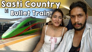 Pehli Baar Bullet Train Wala Experience Saste Mein 😍  SoyabeanCouple [upl. by Afas]