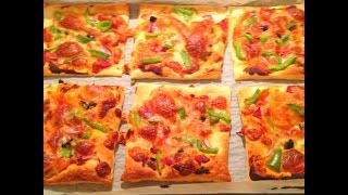 Puff Pastry Mini Pizzas  One Pot Chef [upl. by Hachmann]