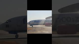 Flysafair taxis to Runway 07 at Lanseria International Airport [upl. by Newcomer]