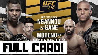 UFC 270 Predictions Ngannou vs Gane Full Card Betting Breakdown [upl. by Yrrac808]