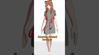 Mistake When Drawing Hand  Quick Art Tips art sketch shorts tutorial drawingtutorial anime [upl. by Atinihs]