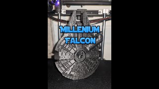 Millennium Falcon  Black PLA Sovol SV05 Timelapse using Octoprint w Octolapse [upl. by Adora]