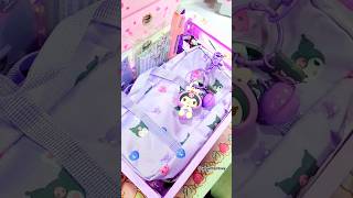 Kuromi Stationery Organizer ASMR 🔮💜 schoolsupplies [upl. by Dannon]