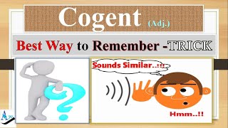 COGENT How to Remember English vocabulary forever with tricks mnemonics synonyms antonyms examples [upl. by Dmitri]