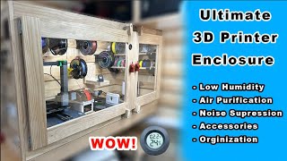 Ultimate 3D Printer Enclosure With all the Extras With space for 23 of my Ankermake M5Cs [upl. by Aihtyc]