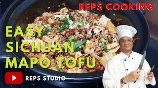 🍽 Szechuan style mapo tofu China Szechuan Food How to Cook amp Easy to cook 🎧 [upl. by Doykos]