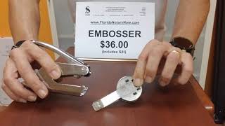 Notary Embosser tutorial [upl. by Enahsed480]