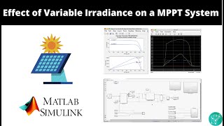 Effect of Variable Irradiance on a MPPT System Simulation in MATLABSimulink [upl. by Mitzl]