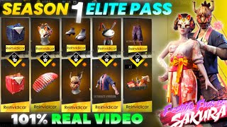 Season 1 To All Elite Pass Full Collection  Free Fire  Modern YT [upl. by Aihsas]