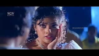 Meena Leaves Husband for Slapping Her In Front of Friends  Ravichandran  Putnanja Movie Scene [upl. by Eillod103]