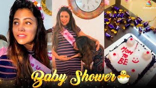 Bharathi Kannamma Farinas Cute Baby Shower  Venba Fans Pregnancy Bump Video Vijay Tv Serials [upl. by Graff]