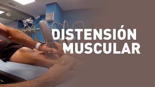 Distensión muscular del gemelo en deportista de élite Jose del Campo Gijon 2016 con Physium system [upl. by Alton914]