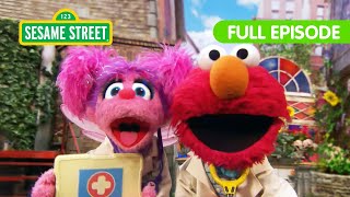 Elmo and Abby Play Boo Boo Busters  THREE Sesame Street Full Episodes [upl. by Veator464]