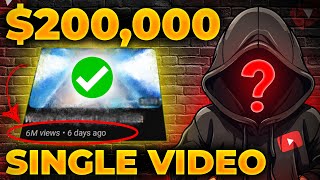 How he made 200K with 1 video on faceless youtube channel😱 [upl. by Corder]