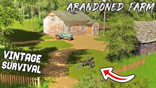 STARTING WITH 0 ON ABANDONED FARM  Vintage Survival  Episode 1 [upl. by Swen]