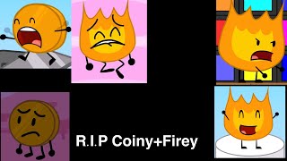 Every CoinyFirey Elimination BFDI [upl. by Meihar]